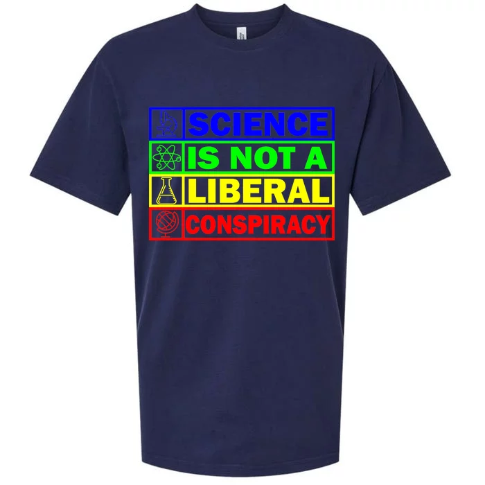 Science Is Not A Liberal Conspiracy Funny Sueded Cloud Jersey T-Shirt