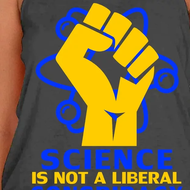 Science is not A Liberal Conspiracy Resist Resistance Women's Knotted Racerback Tank