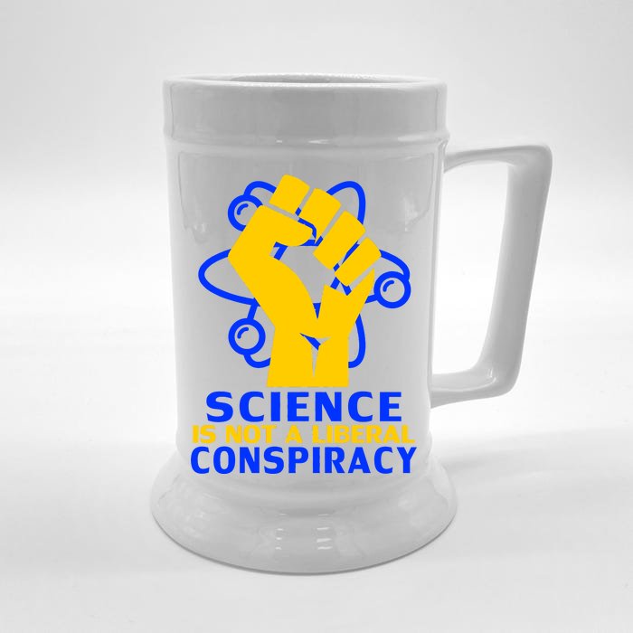 Science is not A Liberal Conspiracy Resist Resistance Front & Back Beer Stein