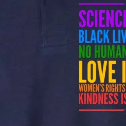 Science Is Real Black Lives Matter Love Is Love Softstyle Adult Sport Polo