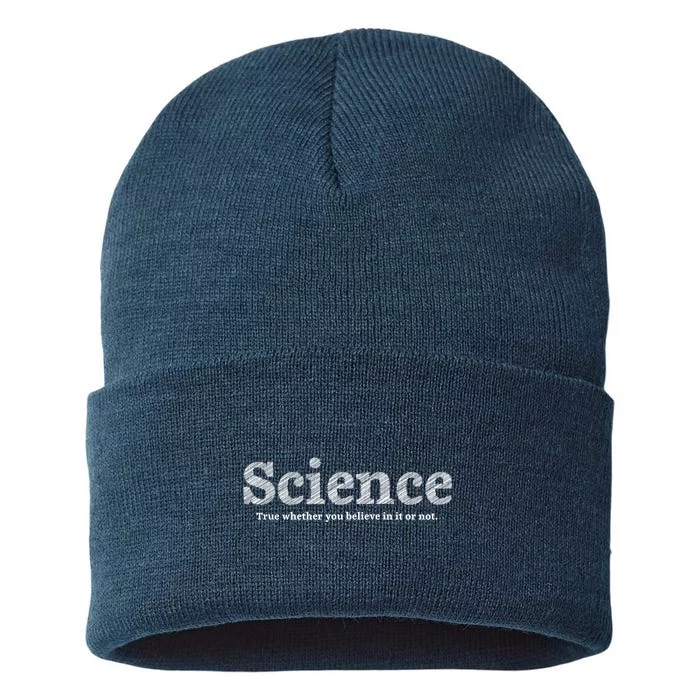 Science Is True Sustainable Knit Beanie