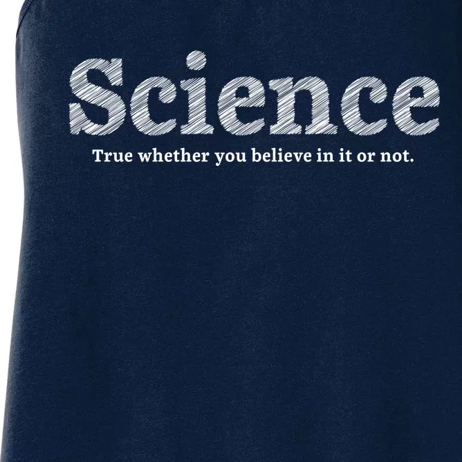 Science Is True Women's Racerback Tank