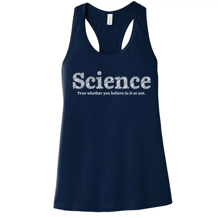 Science Is True Women's Racerback Tank