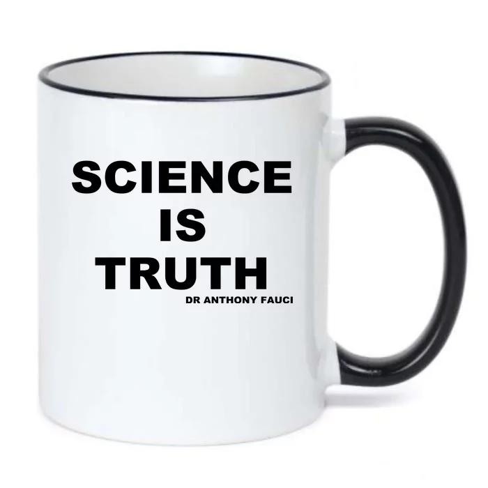 Science Is Truth Dr Anthony Fauci Black Color Changing Mug