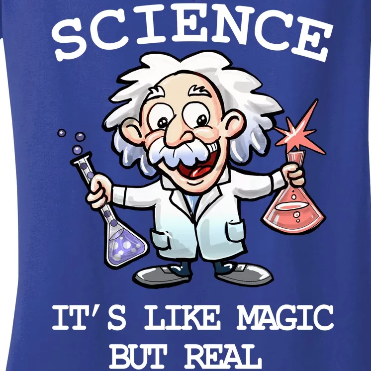 Science It's Like Magic But Real Women's V-Neck T-Shirt