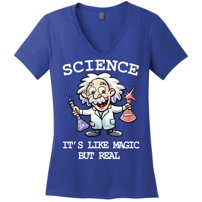 Science It's Like Magic But Real Women's V-Neck T-Shirt