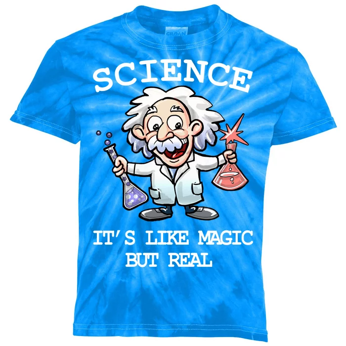 Science It's Like Magic But Real Kids Tie-Dye T-Shirt