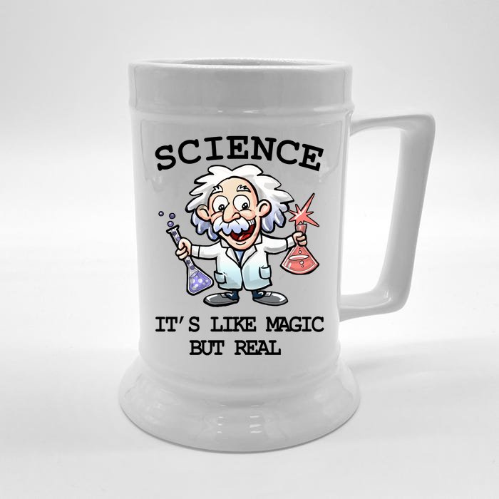 Science It's Like Magic But Real Front & Back Beer Stein