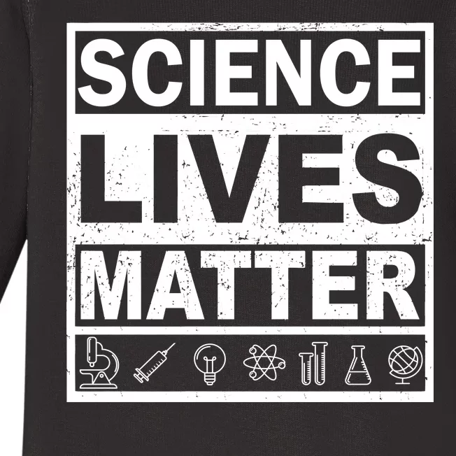 Science Lives Matter Baby Long Sleeve Bodysuit