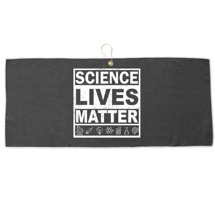 Science Lives Matter Large Microfiber Waffle Golf Towel