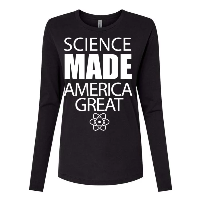 Science Made America Great Womens Cotton Relaxed Long Sleeve T-Shirt