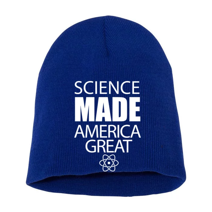 Science Made America Great Short Acrylic Beanie