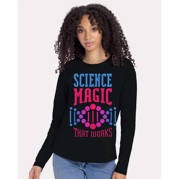 Science Magic That Works Womens Cotton Relaxed Long Sleeve T-Shirt