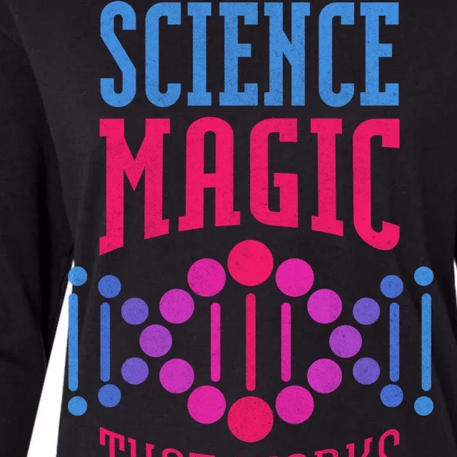 Science Magic That Works Womens Cotton Relaxed Long Sleeve T-Shirt