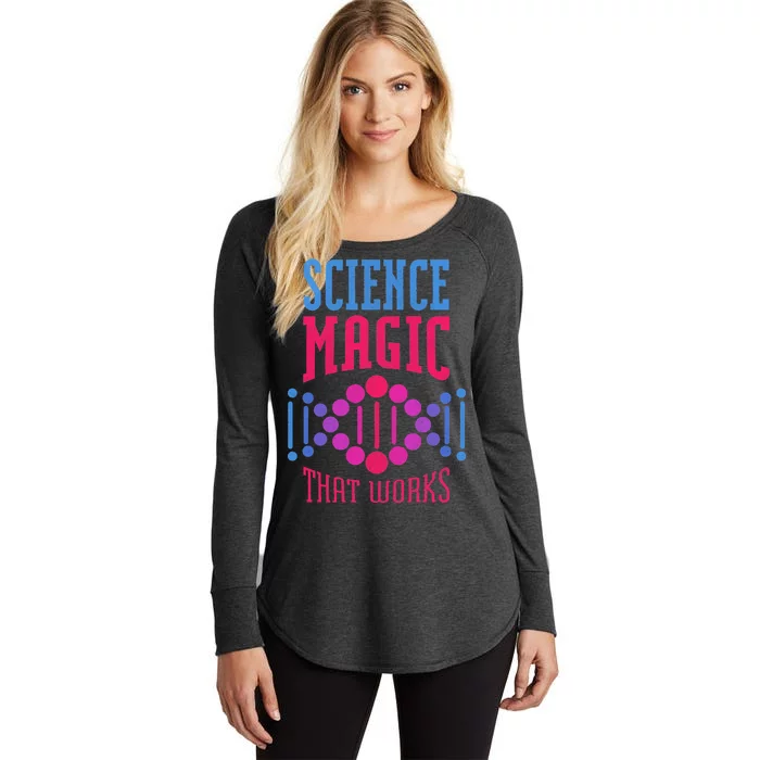 Science Magic That Works Women's Perfect Tri Tunic Long Sleeve Shirt