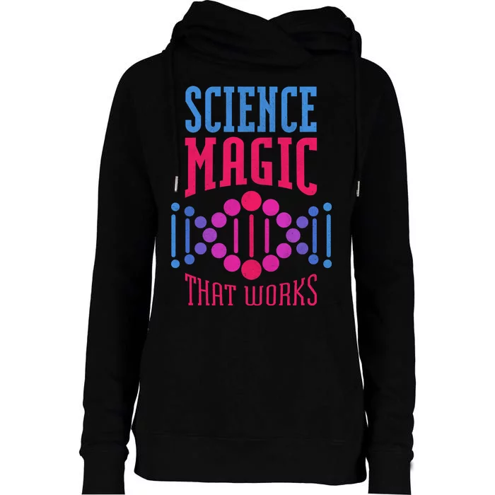 Science Magic That Works Womens Funnel Neck Pullover Hood