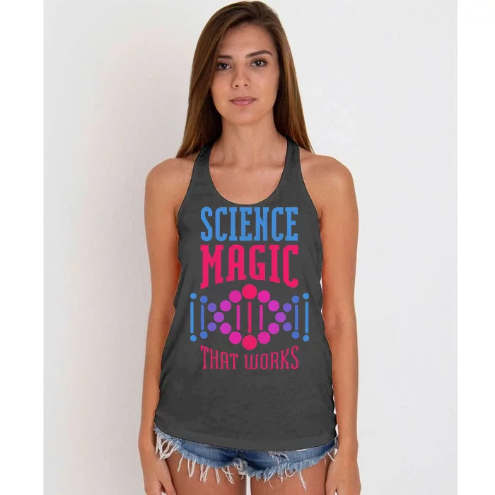 Science Magic That Works Women's Knotted Racerback Tank