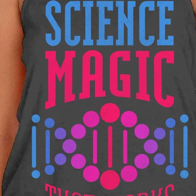 Science Magic That Works Women's Knotted Racerback Tank