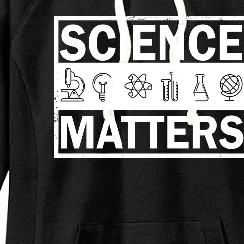 Science Matters Funny Women's Fleece Hoodie