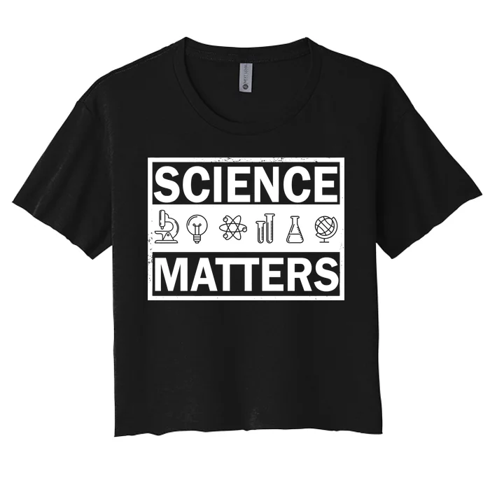 Science Matters Funny Women's Crop Top Tee