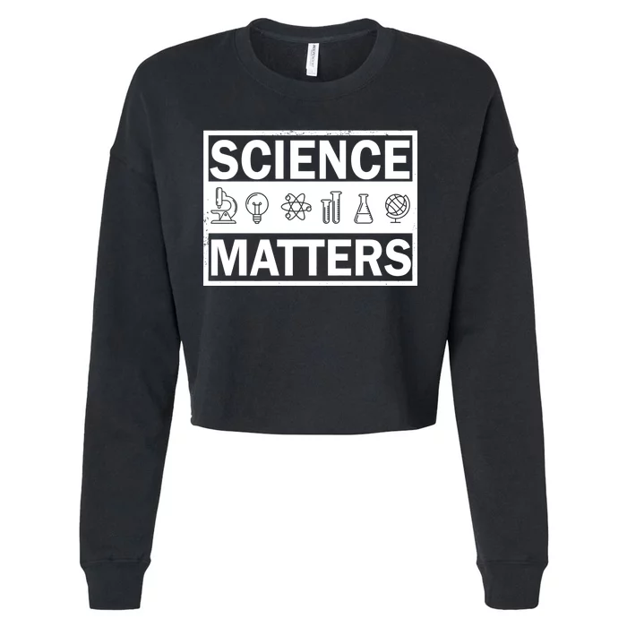 Science Matters Funny Cropped Pullover Crew