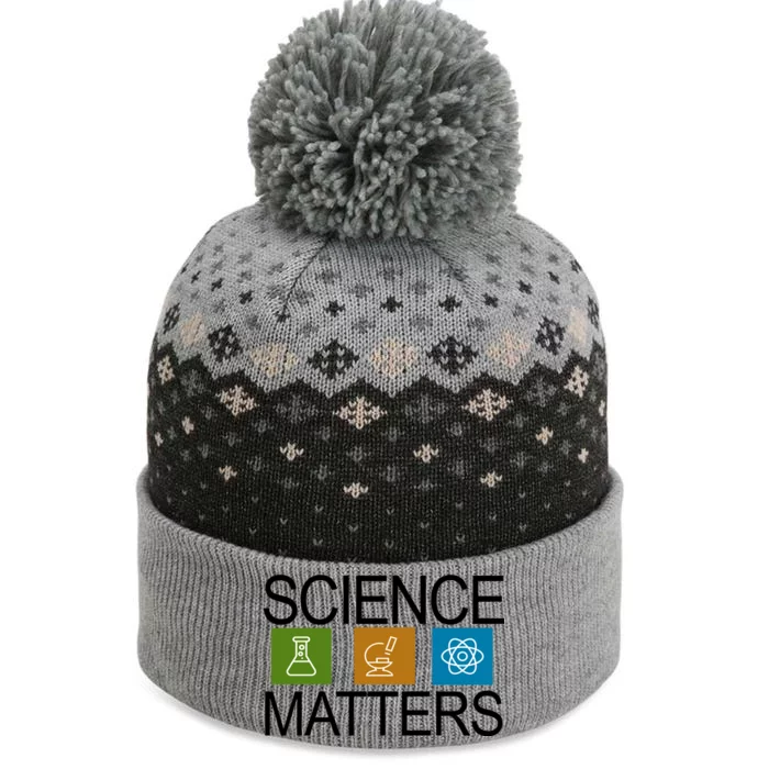 Science Matters Logo The Baniff Cuffed Pom Beanie