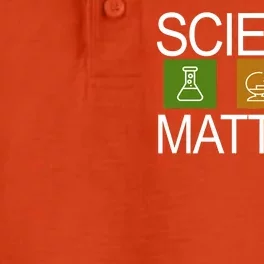 Science Matters Logo Dry Zone Grid Performance Polo