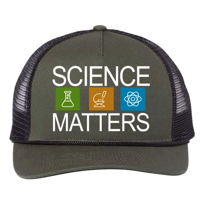 Science Matters Logo Retro Rope Trucker Hat Cap