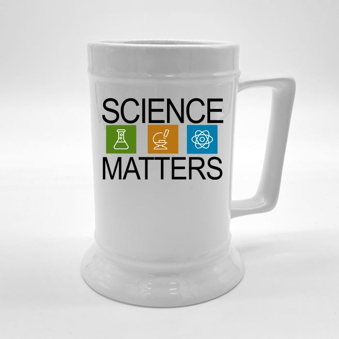 Science Matters Logo Front & Back Beer Stein