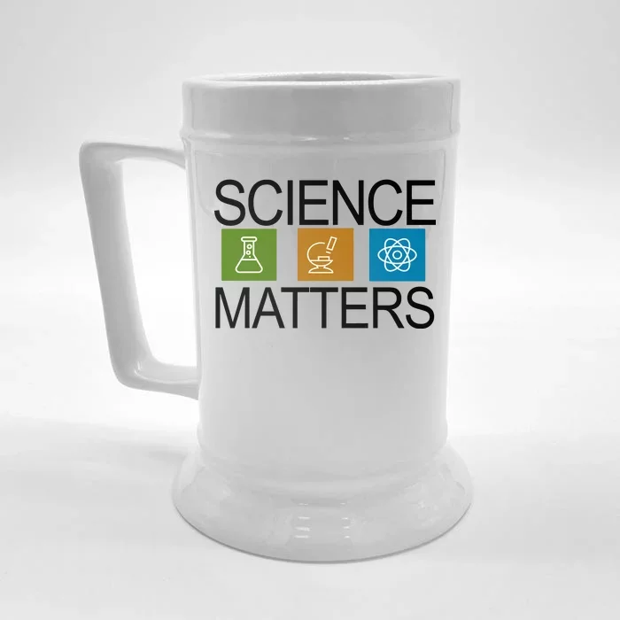 Science Matters Logo Front & Back Beer Stein