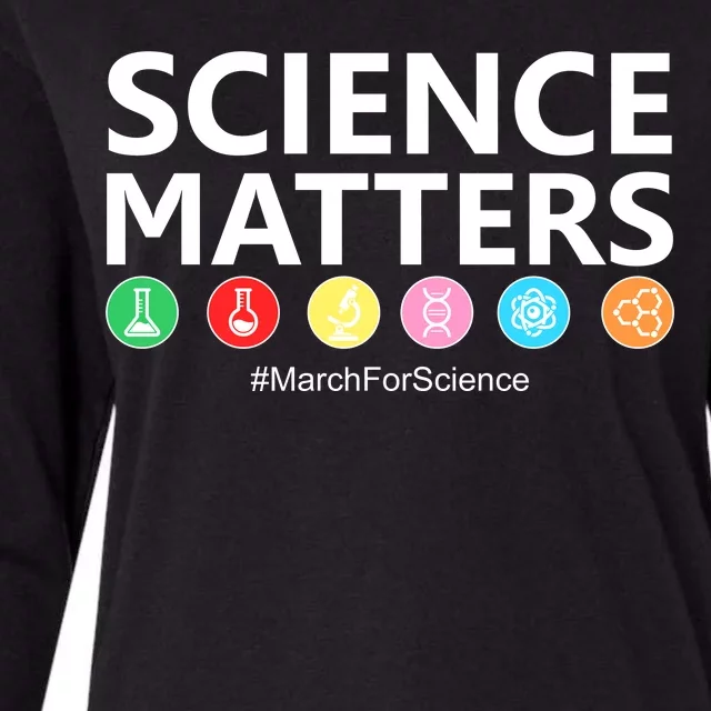 Science Matters March For Science Womens Cotton Relaxed Long Sleeve T-Shirt