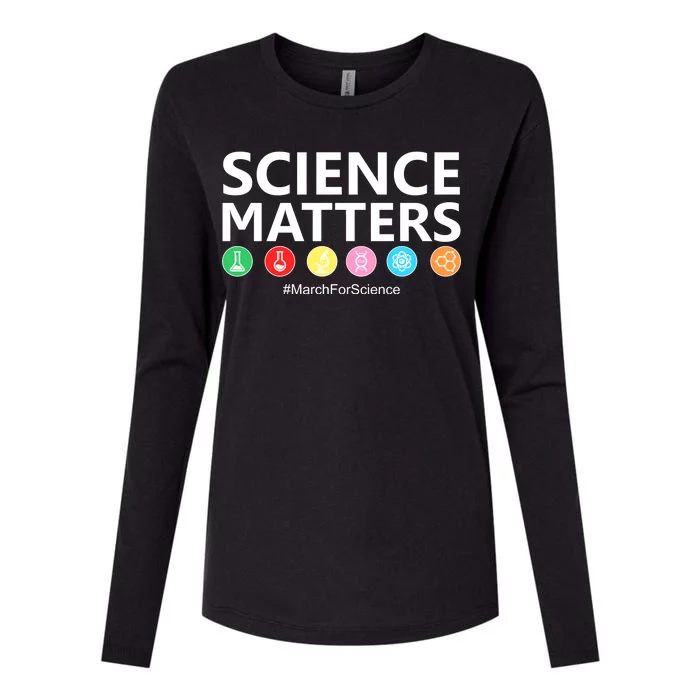 Science Matters March For Science Womens Cotton Relaxed Long Sleeve T-Shirt