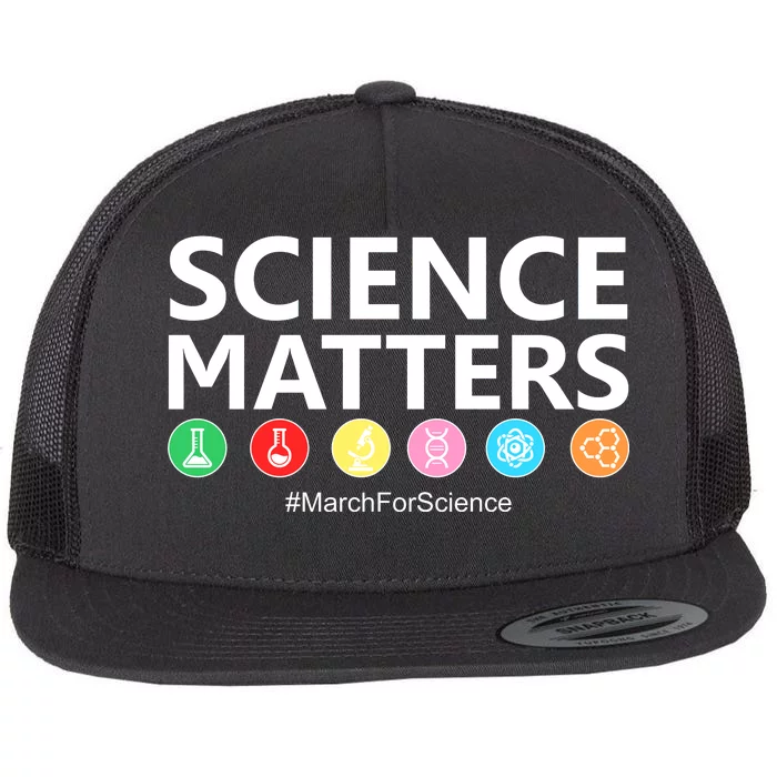 Science Matters March For Science Flat Bill Trucker Hat