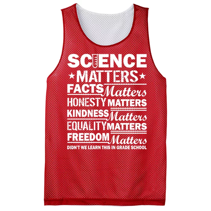 Science Matters Quote March For Science Mesh Reversible Basketball Jersey Tank