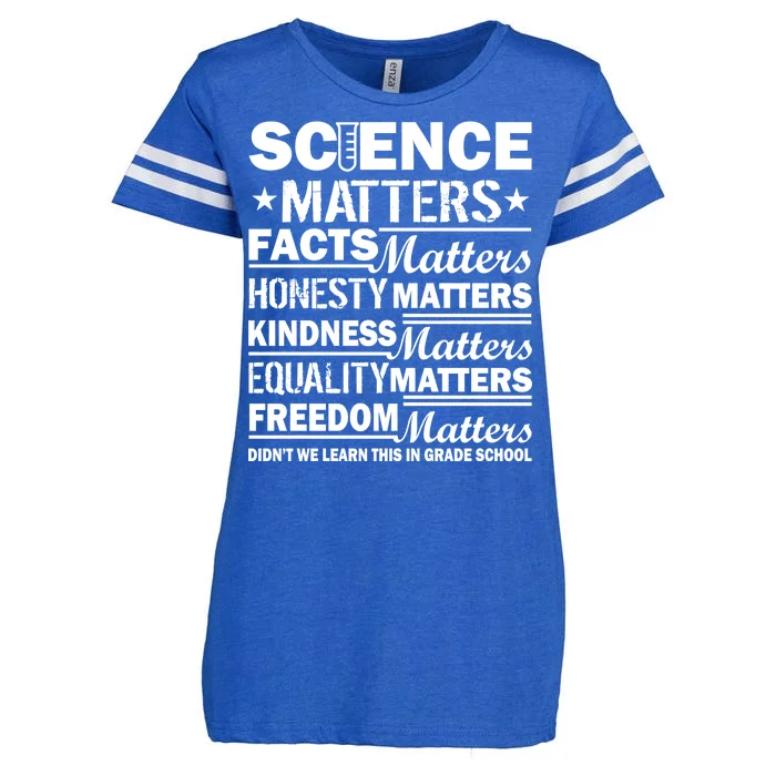 Science Matters Quote March For Science Enza Ladies Jersey Football T-Shirt