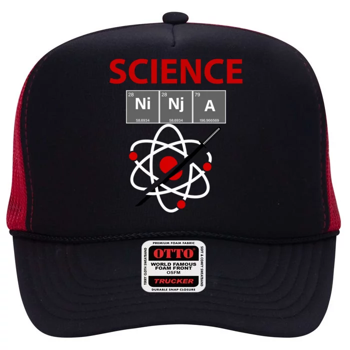 Science Ninja High Crown Mesh Trucker Hat