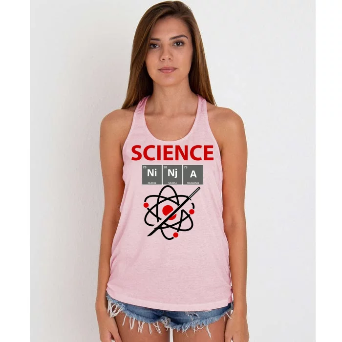 Science Ninja Women's Knotted Racerback Tank