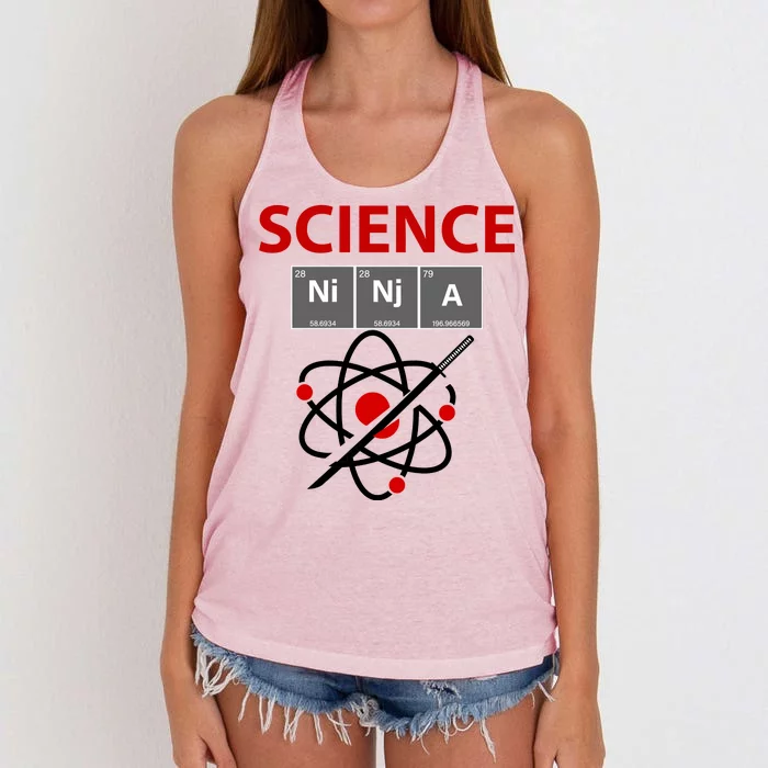 Science Ninja Women's Knotted Racerback Tank