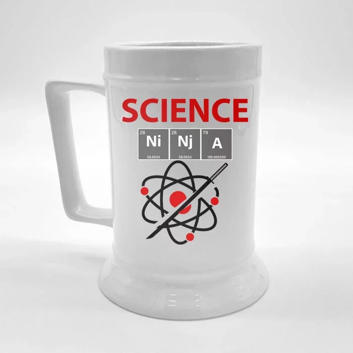 Science Ninja Front & Back Beer Stein