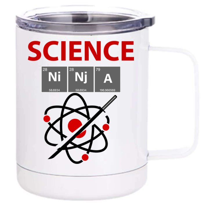 Science Ninja Front & Back 12oz Stainless Steel Tumbler Cup