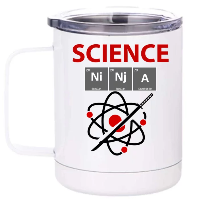 Science Ninja Front & Back 12oz Stainless Steel Tumbler Cup