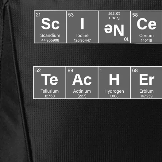 Science Teacher Periodic Table Logo City Backpack