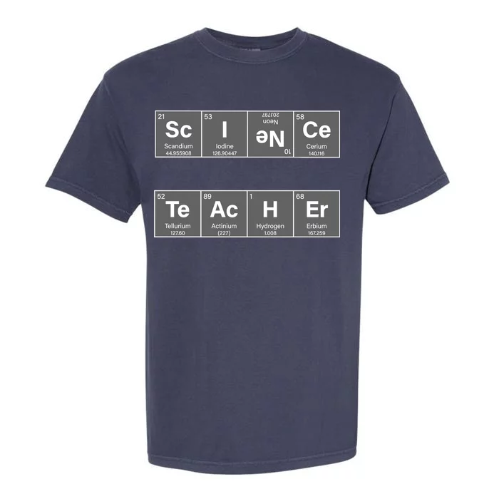 Science Teacher Periodic Table Logo Garment-Dyed Heavyweight T-Shirt