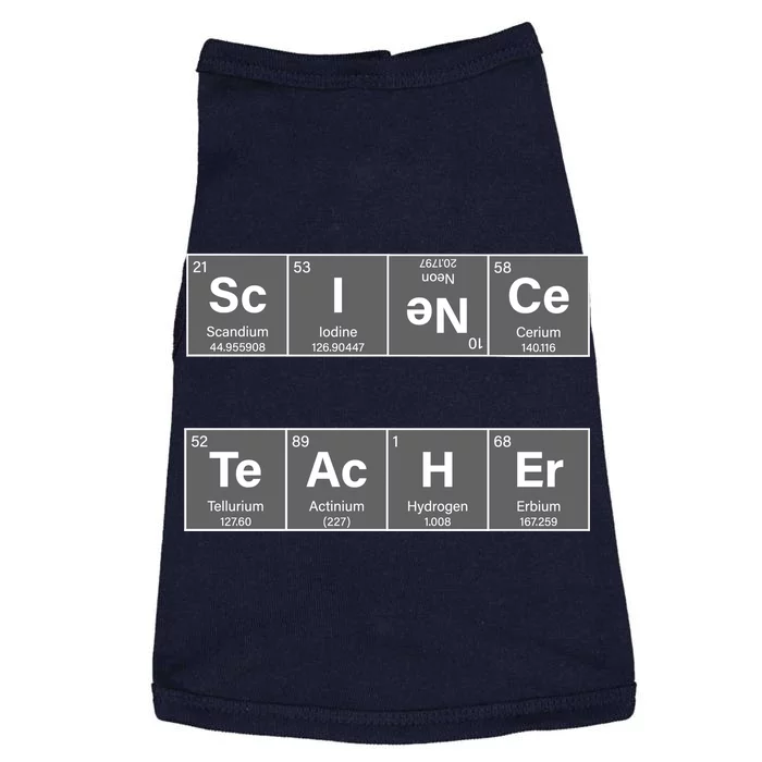 Science Teacher Periodic Table Logo Doggie Tank