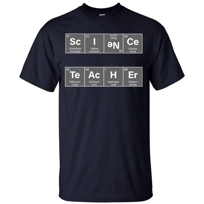 Science Teacher Periodic Table Logo Tall T-Shirt