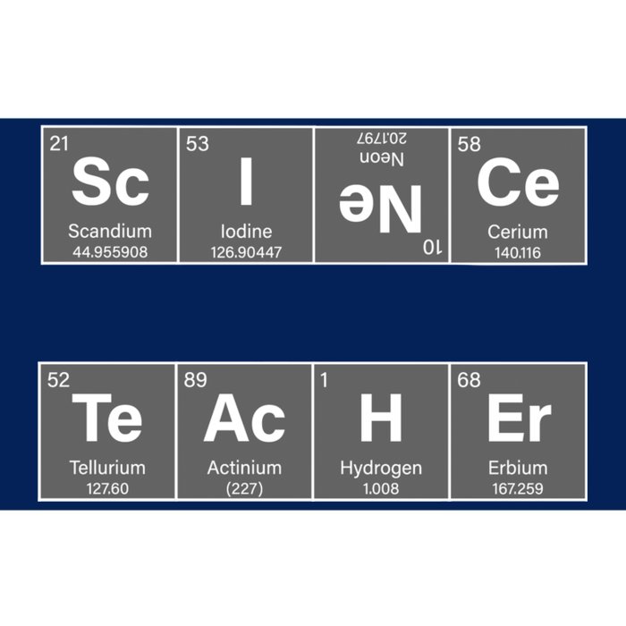 Science Teacher Periodic Table Logo Bumper Sticker