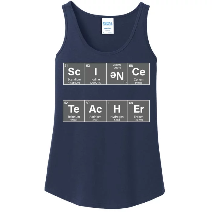 Science Teacher Periodic Table Logo Ladies Essential Tank