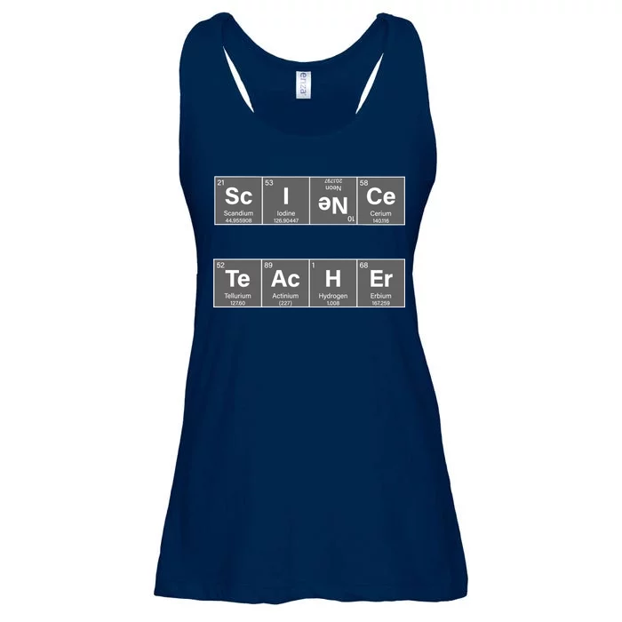 Science Teacher Periodic Table Logo Ladies Essential Flowy Tank