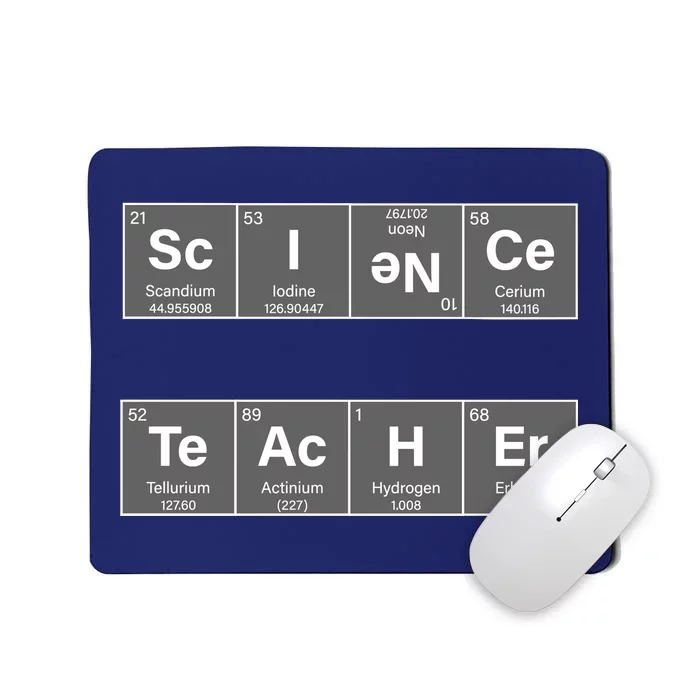 Science Teacher Periodic Table Logo Mousepad