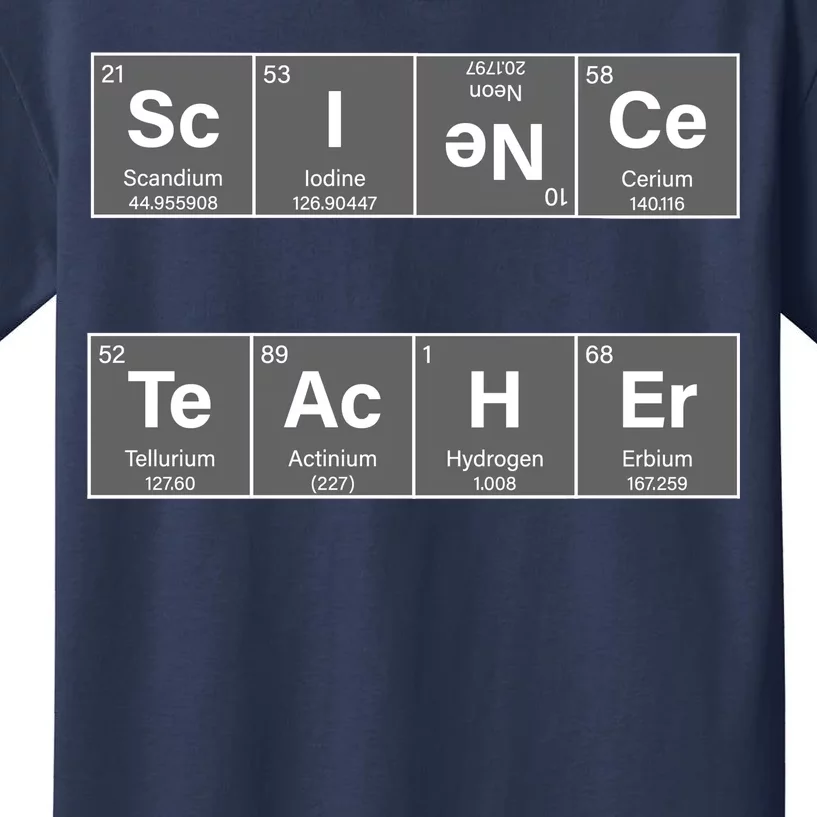 Science Teacher Periodic Table Logo Kids T-Shirt